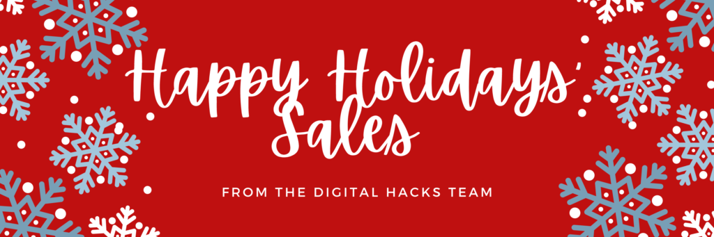 Happy Holidays Sales from TDH